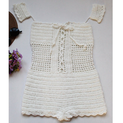 Lace beach jumpsuit