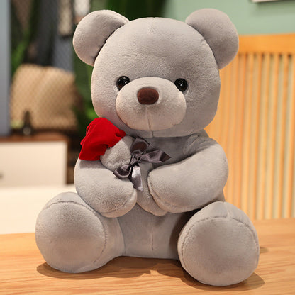 Lovely Hug Roses Teddy Bear  Valentine's Day